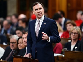 Finance Minister Bill Morneau tables the federal budget in the House of Commons in Ottawa, Wednesday, March 22, 2017. (THE CANADIAN PRESS/Sean Kilpatrick)
