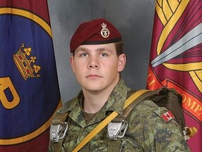 Master Cpl. Byron Greff, from Lacombe, was the last of 158 Canadian soldiers to be killed in Afghanistan. Lacombe residents are looking to make his mother, Candace Greff, the National Silver Cross Mother for 2017. (Photo Submitted)