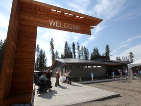 Easter Seals Camp Horizon celebrated the opening of the new Calgary Home Builders Foundation Dorm and Safeway Amphitheatre at the camp in the Elbow River valley southwest of Bragg Creek, Alta., on Thursday September 25, 2014. Mike Drew/Calgary Sun/QMI Agency