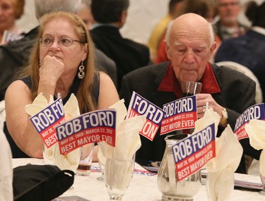 The Ford family hosts a evening to celebrate Rob Ford's memory in Etobicoke on Wednesday March 22, 2017. Veronica Henri/Toronto Sun/Postmedia Network