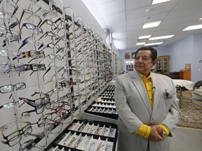 Kari Hakimi, the founder of Hakim Optical who are celebrating their 50th anniversary on Tuesday March 14, 2017. Michael Peake/Toronto Sun/Postmedia Network