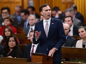 Minister of Finance Bill Morneau delivers the federal budget in the House of Commons on Parliament Hill in Ottawa, Wednesday March 22, 2017. (THE CANADIAN PRESS/Sean Kilpatrick)