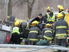 Emergency personnel responded to a two-car crash 10:25 a.m. Wednesday. at the intersection of Grant Avenue and Lilac Street involving two vehicles where the drivers were the lone occupants. One adult male was transported to hospital in critical condition. The 56-year-old victim has since succumbed to his injuries. The investigation into this collision is continuing and police ask anyone who may have witnessed it to call 204-986-7085 or Crime Stoppers at 204-786-TIPS (8477).