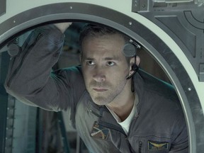Ryan Reynolds plays a wise-cracking engineer/space cowboy in "Life." (Alex Bailey/Sony Pictures Entertainment)