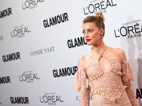 Amber Heard attends 2016 Glamour Women Of The Year Awards in Hollywood, California, on November 14, 2016. / AFP / VALERIE MACON
