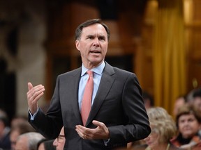 Finance Minister Bill Morneau answers a question during Question Period in the House of Commons in Ottawa, Thursday, March 23, 2017. (THE CANADIAN PRESS/Adrian Wyld)