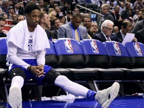 Raptors' DeMar DeRozan deserves a break after scoring 82 points combined in back-to-back games against the Bulls and Heat. (Frank Gunn/The Canadian Press)
