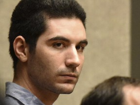 In this Dec. 28, 2016, file photo, Steven Capobianco stands as he is declared guilty in his trial in Wailuku. Hawaii. Capobianco convicted of murder and arson in the Hawaii death of his pregnant ex-girlfriend is scheduled to be sentenced Friday, March 24, 2017. After jurors found Capobianco guilty of murder, they determined the crime was especially heinous, which makes it possible for a judge to sentence him to life in prison without possibility for parole. (Matthew Thayer /The News via AP, File)