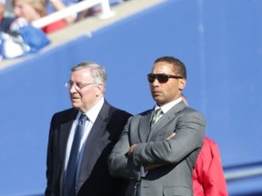 It's tough times in Buffalo for Bills owner Terry Pegula and general manager Doug Whaley. (Getty Images)