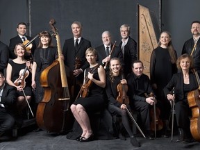 The Juno winning Tafelmusik Baroque Orchestra, which specializes in early music played on period instruments, plays Aeolian Hall Tuesday. (Special to Postmedia News)