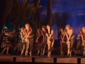 The Corps de Ballet in "Hannibal," choreography by Scott Ambler, in the national tour of The Phantom of the Opera