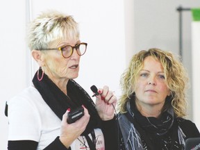 Pictured above are Cecile and Tammy Shewfelt, who spoke about their mother-daughter relationship as well as their business relationship at the I am Empowered conference held March 11 at the CETC.