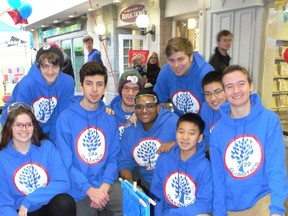 The Oakbotics team recently demonstrated their robots powers at Cherryhill Village Mall during Winterfest. They look forward to competing in a regional event in April. (Photo submitted)