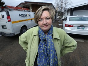 Coun. Janice Lukes is calling for more bylaw inspectors for rooming houses near the University of Manitoba following a weekend fire at this home on Pasadena Avenue in Winnipeg on Mon., March 27, 2017. (Kevin King/Winnipeg Sun/Postmedia Network)