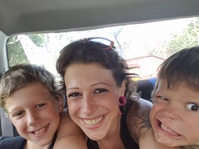 Melissa Penner and her two children Kaylex, aged 10, and Ay, aged 7 were found dead in a home in a remote B.C. community. (GoFundMe)