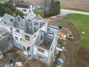 The all-concrete home that is being built in Oxford County in the middle of its construction. (Submitted)