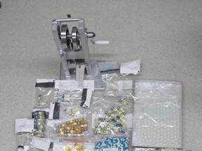 On March 21, 2017, RCMP Federal Policing and Canada Border Services Agency started a joint Steroid Importation investigation. On March 27, 2017, RCMP seized a package containing 420 grams of anabolic steroid tested substance, a mini steroid lab, pill press, digital scales, a small quantity of unknown pills and approximately 2 ounces of unknown white powder. The package originated from Hong Kong.
Brayden Jade Hanson, 26, is charged with Production, Possession for the purpose of trafficking and Importation of a controlled substance.   His first court appearance is scheduled in Edmonton Court on Monday, April 20, 2017. Supplied photo.