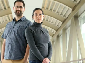 Jennifer Barkley and Benjamin Roebuck are looking at victims of violence and resilience. JULIE OLIVER / POSTMEDIA