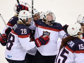 The U.S. women's national hockey team has come to an agreement with USA Hockey just days away from hosting the women's world hockey championships in Plymouth, Mich., on Tuesday, March 28, 2017. (Postmedia Network/Files)