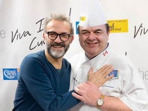 John Higgins and Massimo Bottura