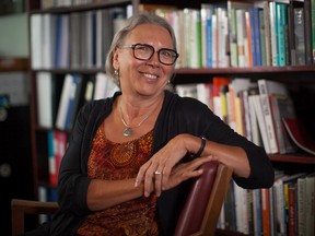 EDMONTON, ALTA: JUNE 18, 2014 -- Ione Challborn, executive director of the Canadian Mental Health Association Edmonton region says that suicide is a leading cause of death in Alberta and is preventable. She poses for a photo in her office in Edmonton on June 18, 2014. The High Level Bridge is considered by some to be a magnet for suicide in Edmonton and the city is investigating measures to reduce the number of people who jump to their deaths. Photo by Ryan Jackson