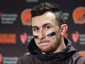 Free agent quarterback Johnny Manziel. (Scott Eklund/AP Photo/Files)