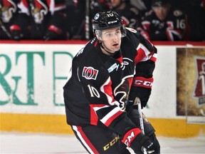 Senators prospect Colin White plays his first professional game with the team's AHL affiliate in Binghamton, N.Y. on Wednesday night. (JustSports Photography)