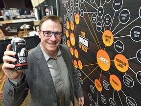 Alberta Small Brewers Association executive director Terry Rock at the inaugural Alberta Craft Brewing Convention which brought together brewers, seed growers, maltsters, equipment and ingredients suppliers, service providers, regulators, restaurant owners and tourism operators in Red Deer, Wednesday, March 29, 2017. Ed Kaiser/Postmedia