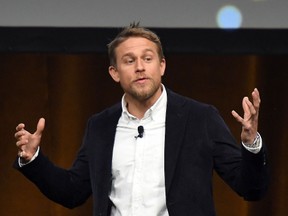 Actor Charlie Hunnam speaks onstage at Amazon Studios 2017 CinemaCon Presentation at Caesars Palace during CinemaCon on March 30, 2017 in Las Vegas. (ANGELA WEISS/Getty Images)