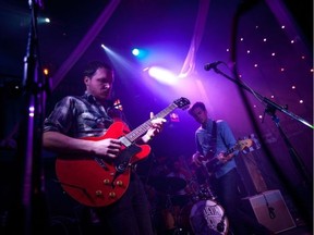 The Devin Cuddy Band performs at the Juno Cup Jam at the Bourbon Room on March 30, 2017. Photo by Chris Donovan