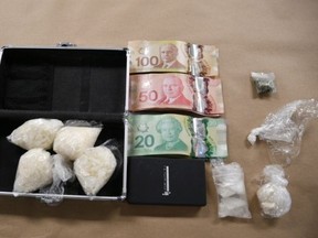 Police seized $25,000 worth of methamphetamine Friday in London. (Police supplied photo)