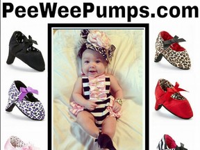 Pee Wee Pumps, an American footwear company that high heeled shoes for babies, is getting a lot of negative comments on social media. (Facebook photo)