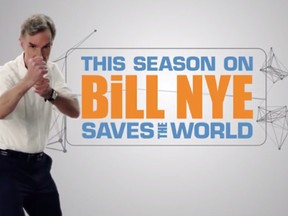 Bill Nye in Netflix's "Bill Nye Saves the World." (screengrab)