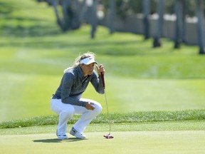 Norway’s Suzann Petterson took a one-shot lead after two rounds at the LPGA’s first major of the year.Six golfers are tied for second, but Brooke Henderson isn't one of them. AP