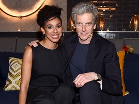 Pearl Mackie and Peter Capaldi attend EW Hosts An Evening With BBC America on Oct. 6, 2016 in New York City.  (Dave Kotinsky/Getty Images for Entertainment Weekly)