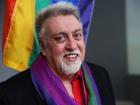 Campaigner and Rainbow Flag designer Gilbert Baker dies aged 65 NEW YORK, NY - JANUARY 07: Rainbow Flag Creator Gilbert Baker poses at the Museum of Modern Art (MoMA) on January 7, 2016 in New York City. MoMa announced in June 2015 its acquisition of the iconic Rainbow Flag into the design collection. Baker, an openly gay artist and civil rights activist, designed the Rainbow Flag in 1978. The flag has since become a prominent symbol to the gay community around the world. (Photo by Spencer Platt/Getty Images)