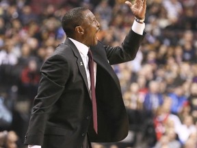 Raptors head coach Dwane Casey has constantly reminded his squad that there are no nights off in the NBA. That includes Sunday’s opponent, the injury-riddled Philadelphia 76ers. Veronica Henri/Postmedia Network