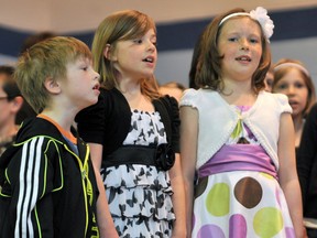 Members of the Bright’s Grove After School Choir perform during the 2012 Lambton County Music Festival. This year's two-week festival returns to Sarnia-Lambton from April 24 through to May 4. File photo/Postmedia Network