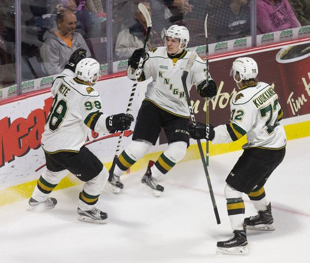 Rare London Knights Spider Knights Hockey Jersey