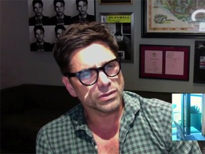John Stamos is seen in a screengrab of a video posted on YouTube by Doug Cox. (YouTube screengrab)