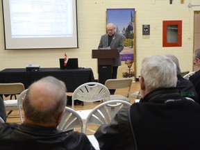 Nearly 30 residents attended the Town's community info night on March 29 to discuss the future of housing needs, daycare and transit. | Caitlin Clow photo/Pincher Creek Echo