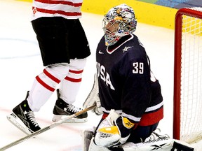 Sidney Crosby scores the gold-medal winning goal at the Vancouver Olympics.