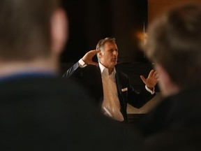 Jason Miller/The Intelligencer 
Conservative MP Maxime Bernier brought his leadership campaign to the Core Centre in Belleville Monday.
