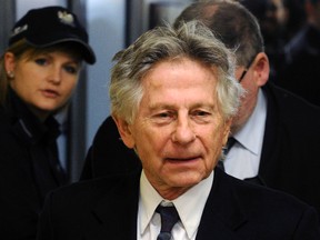 This Feb. 25, 2015 file photo shows filmmaker Roman Polanski during a break in a hearing concerning a U.S. request for his extradition over 1977 charges of sex with a minor, in Krakow, Poland. A Los Angeles judge on Monday, April 3, 2017 rejected a request by Polanski to end his 40-year-old case for unlawful sex with a minor without the director's presence in court, as well as other request that would draw the case to a close. (AP Photo/Alik Keplicz, File)