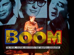 Rick Miller’s BOOM is selling out across the country, and now, the multimedia tribute to the Baby Boom era is coming to the Sudbury Theatre Centre stage on April 7 and 8. Supplied photo