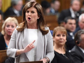 Interim Conservative leader Rona Ambrose asks a question during question period in the House of Commons on Parliament Hill in Ottawa on Monday, April 3, 2017. THE CANADIAN PRESS/Sean Kilpatrick