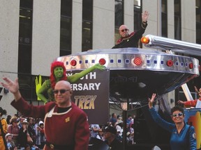 The USS Vulcan float has won several awards at the Calgary Stampede Parade.