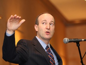 Douglas Porter, BMO Financial Group chief economist, speaks at a Greater Sudbury Chamber of Commerce luncheon in 2012.