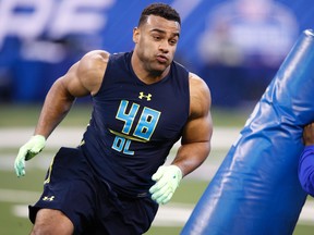 Stanford DE Solomon Thomas could go second overall at this month's NFL draft. (GETTY IMAGES)