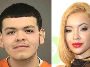 Edward Sanchez (left) has been convicted of murdering Mirjana Puhar, a contestant on 'America's Next Top Model' in 2015. (Mecklenbug Jail/Getty Images)